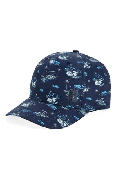 Pga Tour Pga Golf Adjustable Snapback Hat In Blue