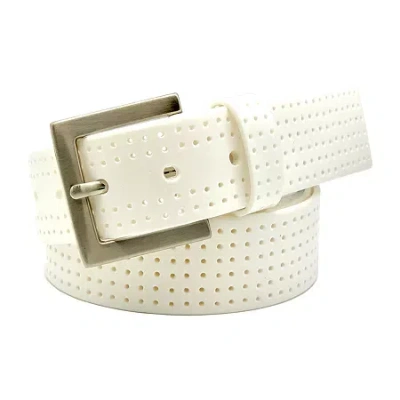 Pga Tour Silicone Mens Belt In White