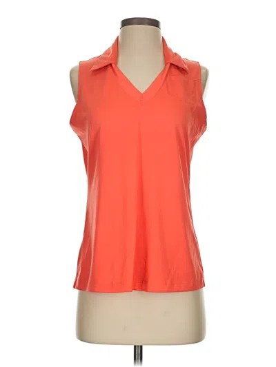 Pre-owned Pga Tour Sleeveless Blouse In Orange