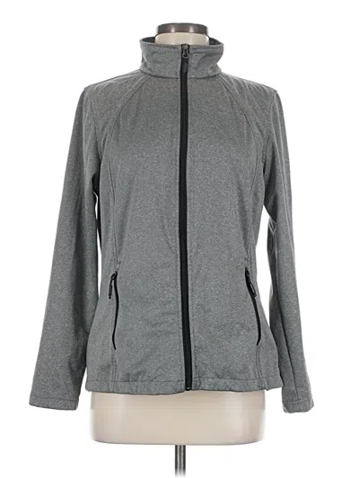 Pre-owned Pga Tour Track Jacket In Gray