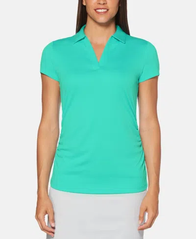 Pga Tour Women's Airflux Golf Polo In Peacock Green In Multi