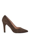 Ph 5.5 Woman Pumps Dark Brown Size 7 Leather In Brown