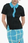 Ph5 5-buttons Two-tone Polo Shirt In Multi