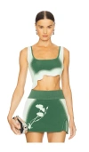 Ph5 Anise Reversible Wavy Bra Top In 橄榄园