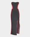 Ph5 Anna Reflective Wavy Asymmetric Dress In Neutral