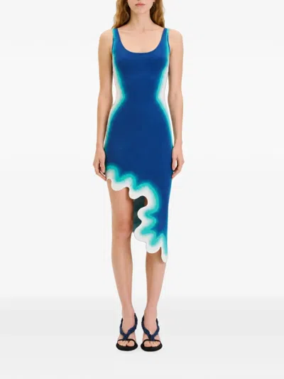 Ph5 Aster Wavy Dress In Blue