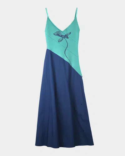 Ph5 Barley Mixed-media Maxi Dress In Multi