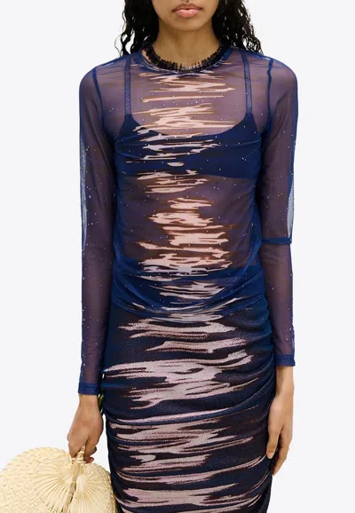 Ph5 Betta Mesh Top In Blue