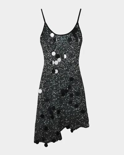 Ph5 Bindi Sequined Mini Dress In Black Metallic