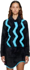 Ph5 Black Callisto Reversible Faux-fur Jacket In Black