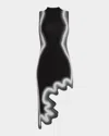 PH5 BROOKLYN WAVY ASYMMETRIC DRESS