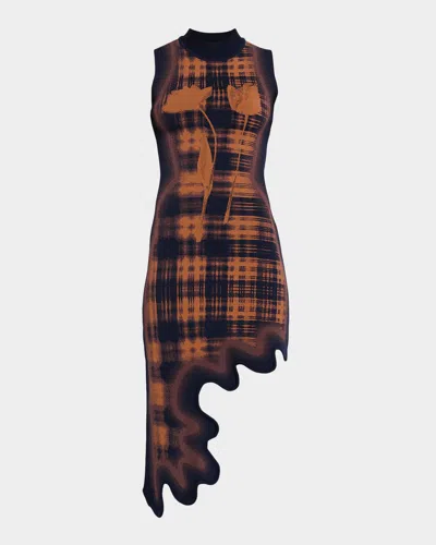Ph5 Brooklyn Wavy Asymmetric Dress In Multi