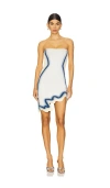 Ph5 Camassia Mini Wavy Dress In Cream