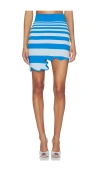 Ph5 Chloe Wavy Mini Skirt In Blue