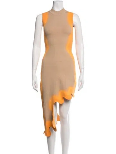 Pre-owned Ph5 Colorblock Pattern Mini Dress In Neutrals
