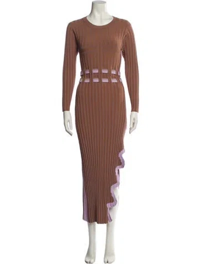 Pre-owned Ph5 Crew Neck Long Dress In Multi