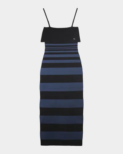 Ph5 Daphne Striped Bandage Midi Dress In Multi
