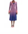 Ph5 Fargo Bell Sleeve Cardigan In Heather Pink