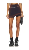 Ph5 Womens Masada Brown Tennis Graphic-pattern Stretch-knit Skort In Brown