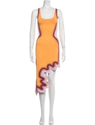 Pre-owned Ph5 Graphic Print Mini Dress In Orange