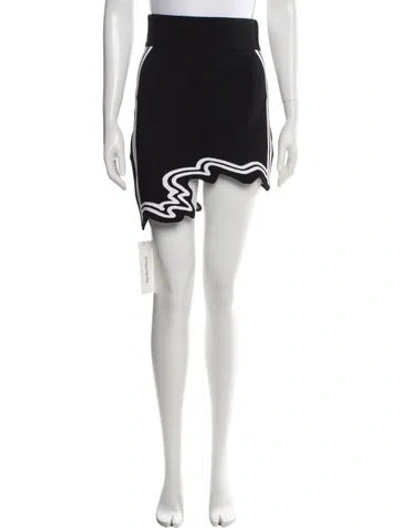 Pre-owned Ph5 Graphic Print Mini Skirt In Black