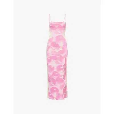 Ph5 Womens  Iris Shoulder-straps Stretch-woven Maxi Dress
