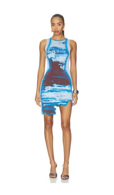 Ph5 Hazel Mini Wavy Dress In Blue