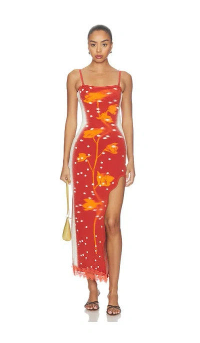 Ph5 Iris Maxi Tank Dress In Red