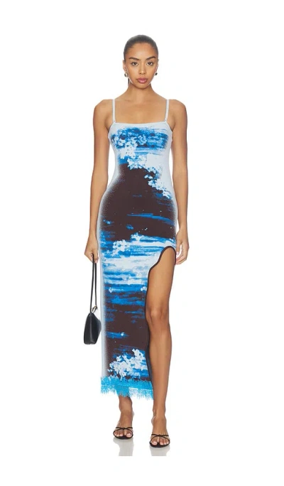 Ph5 Iris Maxi Tank Dress In Blue