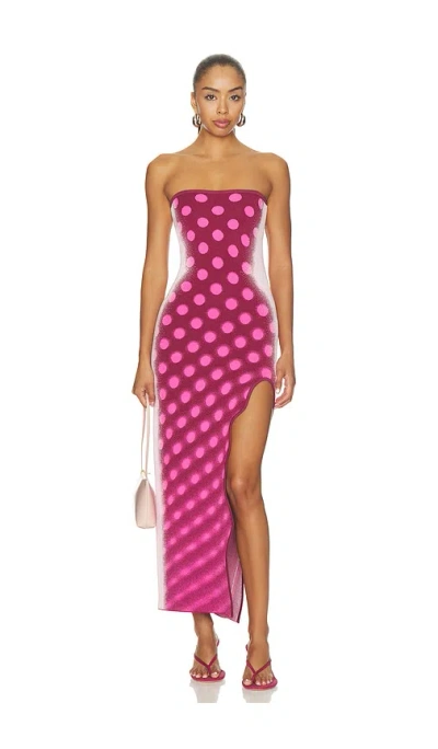 Ph5 Iris Maxi Tank Dress In Pink Dazzle