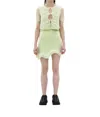 Ph5 Katie Wavy Mini Skirt In Mint Julep In Multi