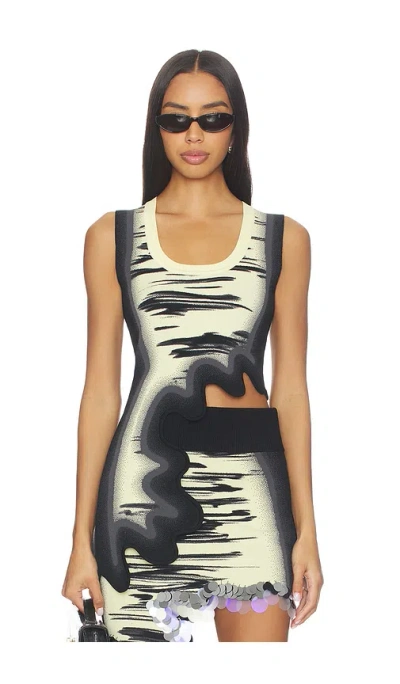 Ph5 Kerry Wavy Tank Top In Animal Print