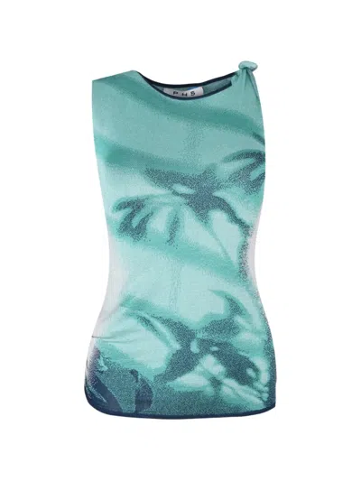 Ph5 Kozue Window Print Tank Top In Blue