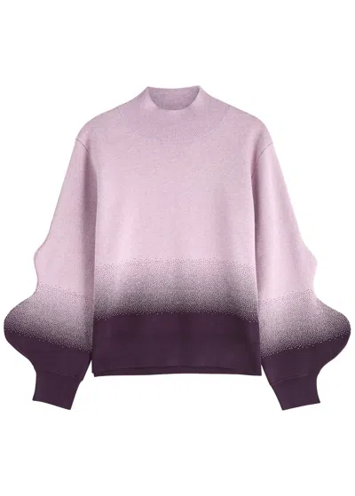 Ph5 Liko Dégradé Cotton-blend Jumper In Purple