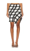 Ph5 Womens Uv Reactive Lizzo Asymmetric-hem Stretch-knit Mini Skirt In Uv Reactive