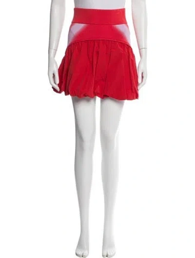 Pre-owned Ph5 Mini Skirt In Red