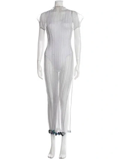 Pre-owned Ph5 Mock Neck Long Dress In Gray