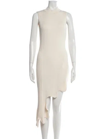 Pre-owned Ph5 Mock Neck Mini Dress In Neutrals