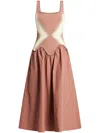 Ph5 Mushu Mixed Media Tank Dress In Pink