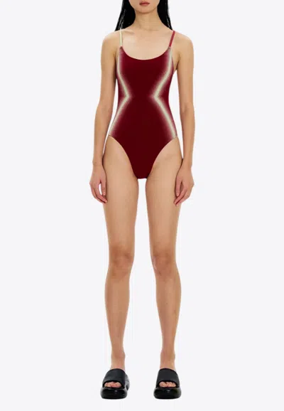 Ph5 Nadia Reversible One-piece Swimsuit In Red