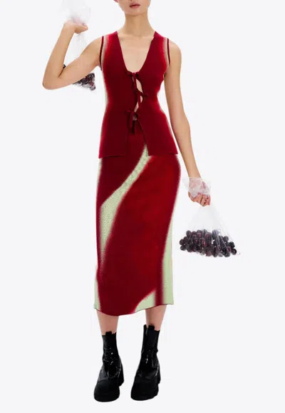 Ph5 Nova Cherry-print Vest In Red