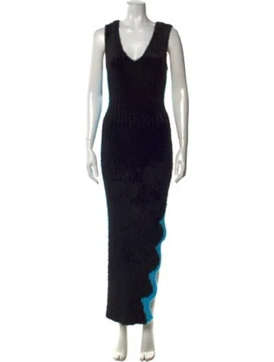 Pre-owned Ph5 Nylon Long Dress In Black