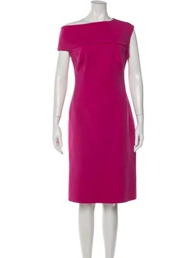 Pre-owned Ph5 One-shoulder Knee-length Dress In Pink