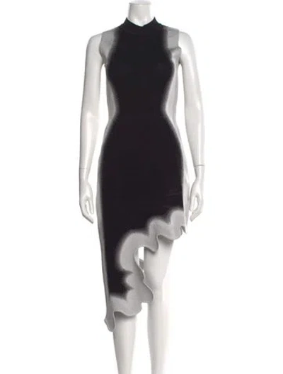 Pre-owned Ph5 Printed Midi Length Dress In Gray