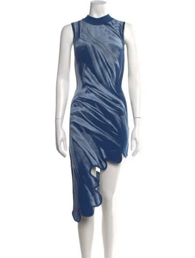 Pre-owned Ph5 Printed Mini Dress In Blue