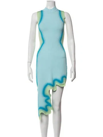 Pre-owned Ph5 Printed Mini Dress In Blue
