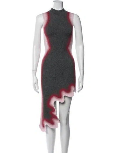 Pre-owned Ph5 Printed Mini Dress In Gray