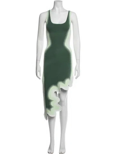 Pre-owned Ph5 Printed Mini Dress In Green