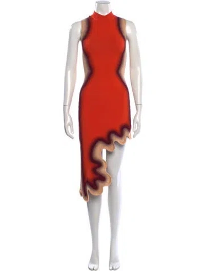 Pre-owned Ph5 Printed Mini Dress In Orange