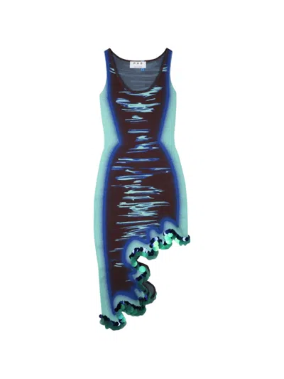 Ph5 Robin Sequin-embellished Wavy Dress In Blue